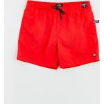 Czerwone Szorty kąpielowe męskie gładkie z poliestru marki Billabong w rozmiarze XL 