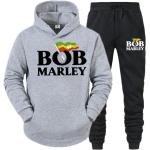 Bob Marley drukowane moda mężczyzna kobiet dres codzienna bluza z kapturem i spodnie 2 szt. Zestawy sweter oversize Trend bluza męska odzież