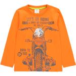 Pomarańczowe Koszulki dziecięce z długim rękawem dla chłopców marki BOBOLI w rozmiarze 110 