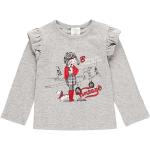 Szare Koszulki dziecięce z długim rękawem dla niemowląt marki BOBOLI w rozmiarze 74 - wiek: 0-6 miesięcy 