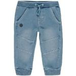 Błękitne Jeansy dziecięce dla chłopców marki BOBOLI w rozmiarze 86 
