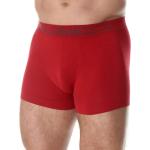 Przecenione Czerwone Bokserki bezszwowe męskie bawełniane na lato marki Brubeck w rozmiarze M 