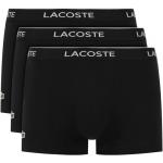 Czarne Bokserki męskie do prania w pralce bawełniane marki Lacoste w rozmiarze S 