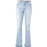 Niebieskie Zniszczone jeansy w stylu casual dżinsowe marki DONDUP 