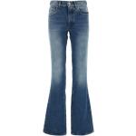 Niebieskie Jeansy Bootcut damskie dżinsowe marki Off-White 