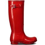 Czerwone Kalosze damskie wodoodporne eleganckie syntetyczne marki Hunter w rozmiarze 36 