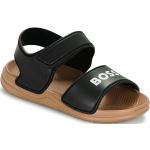 Czarne Sandały dla dzieci w stylu casual na lato marki HUGO BOSS BOSS w rozmiarze 24 - wysokość obcasa do 3cm 