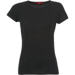 Czarne Koszulki damskie z krótkimi rękawami w rozmiarze M 