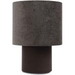 Brązowe Lampy stołowe z kloszem gładkie w nowoczesnym stylu - gwint żarówki: E27 