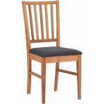 Przecenione Szare Krzesła do jadalni z litego drewna 