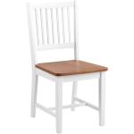 Brązowo-białe krzesło do jadalni z kauczukowca Actona Brisbane