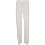Białe Eleganckie spodnie damskie w moro w stylu wojskowym marki BRUNELLO CUCINELLI w rozmiarze S 