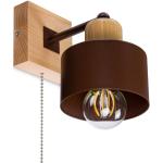 Brązowe Lampy w stylu skandynawskim bukowe - gwint żarówki: E27 