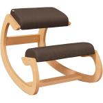 Przecenione Brązowe Krzesła stylowe drewniane marki ELIOR 