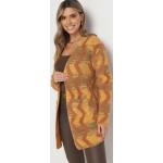 Przecenione Brązowe Swetry oversize damskie w rozmiarze uniwersalnym 