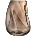 Brązowe Wazony szklane marki Bloomingville o wysokości 26 cm 