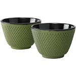 Zielone Kubki do herbaty - 2 sztuki żeliwne marki Bredemeijere 