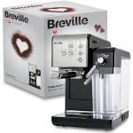 Breville Ekspres do kawy Kolbowy PrimaLatte II VCF108X, 19 Bar, Zintegrowany automatyczny spieniacz do mleka, wyjmowany pojemnik na mleko, Srebrny