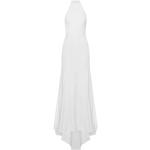 Białe Zwiewne sukienki damskie z wiskozy dla panny młodej w rozmiarze XL 