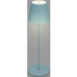 Niebieskie Lampy stołowe z kloszem marki Briloner 