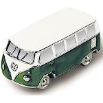 Zielone Autka do zabawy z motywem autobusów metalowe Volkswagen T1 