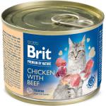 Karmy dla kotów z kurczakiem marki Brit 