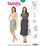 Białe Krótkie spódnice damskie gładkie eleganckie marki Burda 