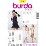 Sukienki z długim rękawem damskie z frędzlami z długimi rękawami marki Burda w rozmiarze 4 XL 