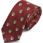 Burgundowe Krawaty męskie na Święta marki Trendhim 