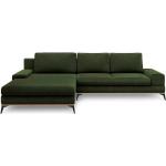Zielone Narożniki z funkcją spania 5-osobowe tapicerowane w nowoczesnym stylu marki windsor & co sofas 