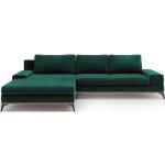 Zielone Narożniki z funkcją spania 4-osobowe tapicerowane aksamitne marki windsor & co sofas 