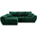 Zielone Narożniki z funkcją spania 4-osobowe tapicerowane w nowoczesnym stylu aksamitne marki windsor & co sofas 