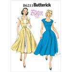 Butterick Patterns 6211, sukienka i pasek, rozmiar