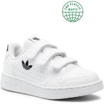 Przecenione Białe Niskie sneakersy damskie marki adidas w rozmiarze 33 