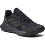 Przecenione Czarne Buty do biegania terenowe męskie sportowe marki adidas Performance w rozmiarze 42 