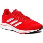 Przecenione Czerwone Buty do biegania treningowe męskie sportowe marki adidas Performance w rozmiarze 40 