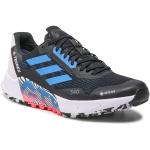 Przecenione Czarne Buty do biegania terenowe męskie z Goretexu sportowe marki adidas 