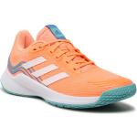 Przecenione Pomarańczowe Buty do siatkówki damskie sportowe marki adidas 