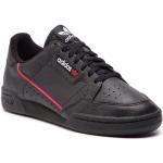 Przecenione Czarne Sneakersy sznurowane męskie sportowe z gładkiej skóry marki adidas w rozmiarze 48 