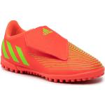 Przecenione Pomarańczowe Korki turfy męskie sportowe marki adidas Predator 