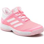 Przecenione Różowe Sneakersy sznurowane damskie sportowe marki adidas w rozmiarze 36 