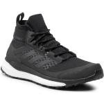Przecenione Czarne Sneakersy sznurowane męskie sportowe marki adidas 