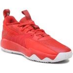 Przecenione Czerwone Sneakersy sznurowane męskie sportowe marki adidas 