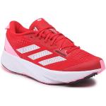Czerwone Buty do biegania treningowe damskie sportowe marki adidas Performance 
