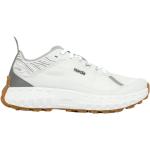 Białe Buty do biegania męskie z podeszwą Vibram gładkie sportowe z tkaniny w rozmiarze 45,5 