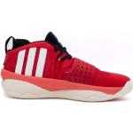 Czerwone Buty do koszykówki męskie marki adidas w rozmiarze 45,5 