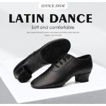 Czarne Buty do tańca damskie sportowe z zamszu - wysokość obcasa od 3cm do 5cm 