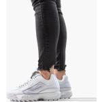 Przecenione Białe Masywne sneakersy damskie marki Fila Disruptor 