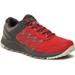 Przecenione Czerwone Buty do biegania terenowe męskie sportowe marki Merrell w rozmiarze 43 