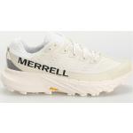 Przecenione Białe Buty do biegania terenowe męskie z wyjmowanymi wkładkami marki Merrell w rozmiarze 42 - Zrównoważony rozwój 